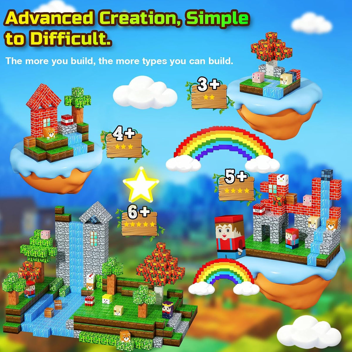 200PCS Magnetic Blocks, Magnetic Building Cube Toys for Kids - ECOLOOM LLC200PCS Magnetic Blocks, Magnetic Building Cube Toys for KidsECOLOOM LLCECOLOOM LLC