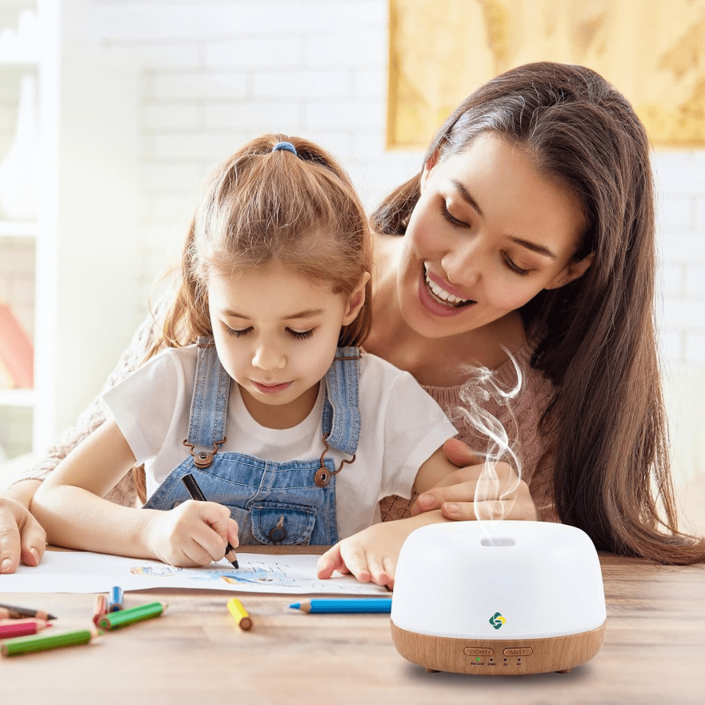 300ML Essential Oil Diffuser with 7-Color LED Lights and Remote Control - ECOLOOM LLC300ML Essential Oil Diffuser with 7-Color LED Lights and Remote ControlECOLOOM LLCECOLOOM LLC