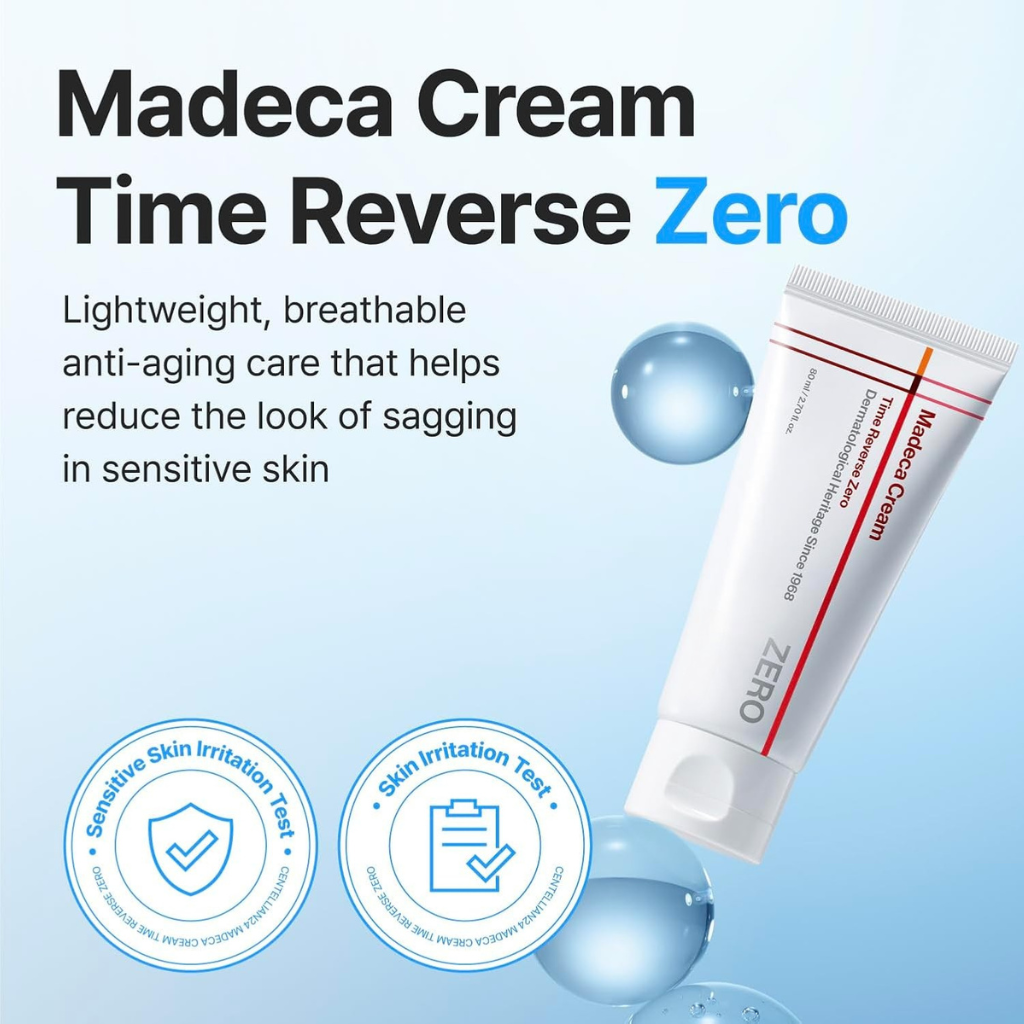 Madeca Cream Time Reverse Zero, TECA Moisturiser, 2.70 fl oz