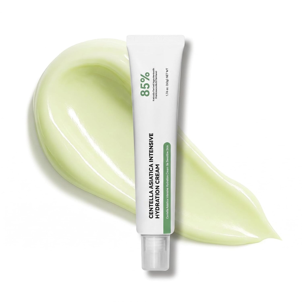Centella Asiatica Cream for Sensitive Skin, 85% Natural Moisturizer, Intensive Hydration & Repair, 50g