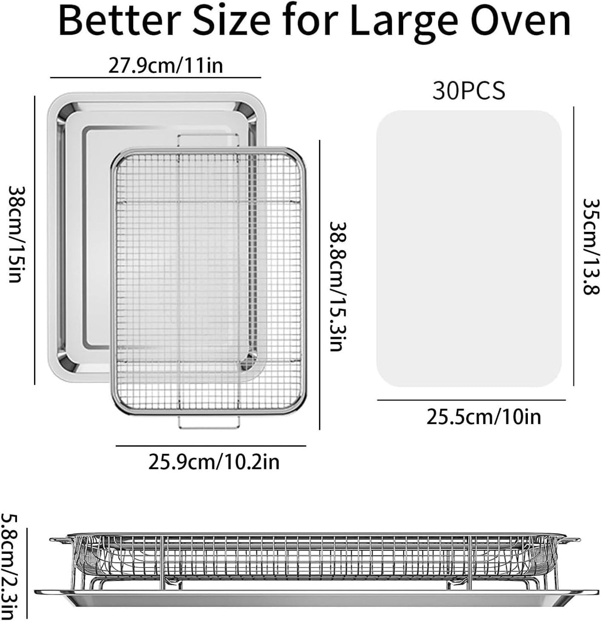 Air Fryer Basket for Oven, Oven Air Fryer Basket and Tray Set - ECOLOOM LLCAir Fryer Basket for Oven, Oven Air Fryer Basket and Tray SetECOLOOM LLCECOLOOM LLC
