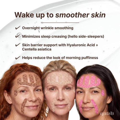 Anti Wrinkle Face Tape – Overnight Japanese Kinesiology Patches with Hyaluronic Acid & Centella Asiatica - ECOLOOM LLCAnti Wrinkle Face Tape – Overnight Japanese Kinesiology Patches with Hyaluronic Acid & Centella AsiaticaECOLOOM LLCECOLOOM LLC