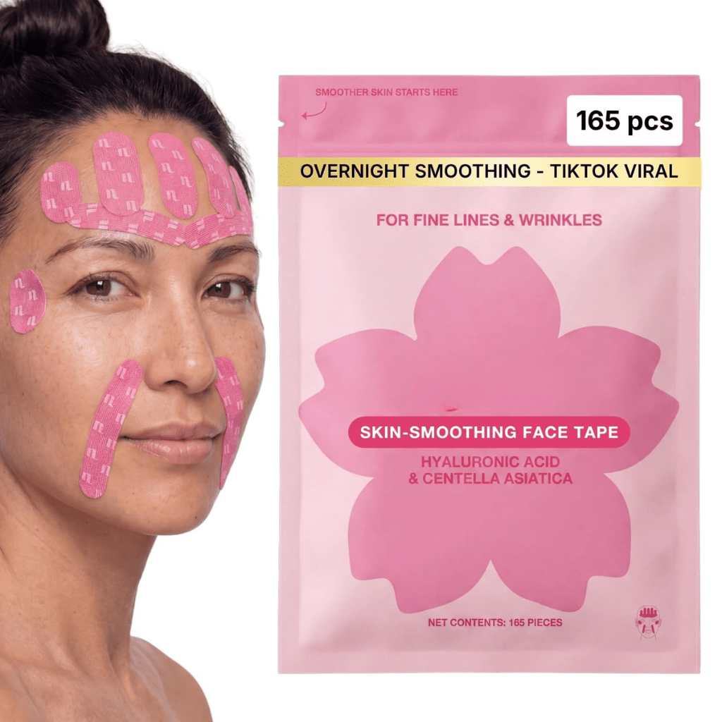 Anti Wrinkle Face Tape – Overnight Japanese Kinesiology Patches with Hyaluronic Acid & Centella Asiatica - ECOLOOM LLCAnti Wrinkle Face Tape – Overnight Japanese Kinesiology Patches with Hyaluronic Acid & Centella AsiaticaECOLOOM LLCECOLOOM LLC
