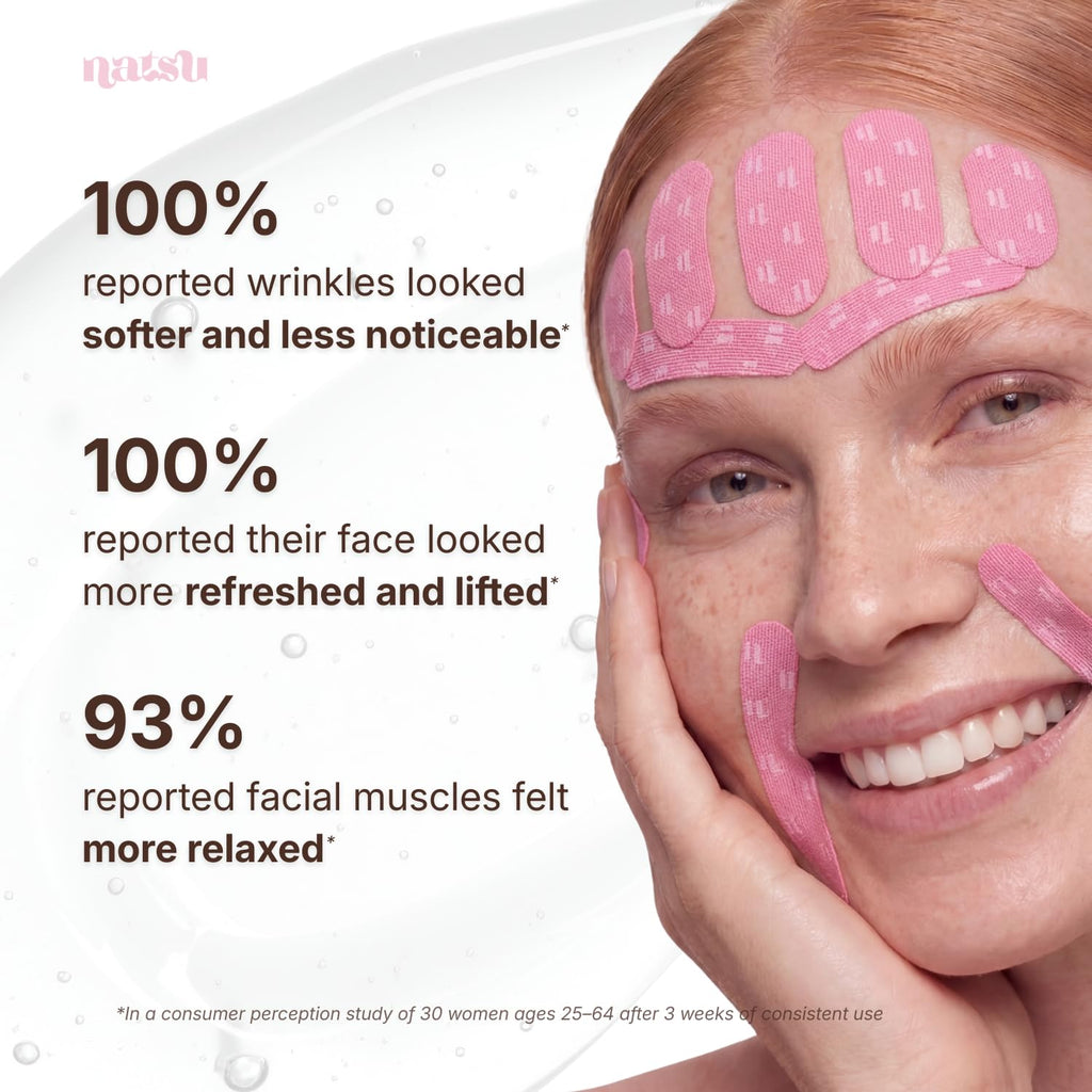Anti Wrinkle Face Tape – Overnight Japanese Kinesiology Patches with Hyaluronic Acid & Centella Asiatica - ECOLOOM LLCAnti Wrinkle Face Tape – Overnight Japanese Kinesiology Patches with Hyaluronic Acid & Centella AsiaticaECOLOOM LLCECOLOOM LLC