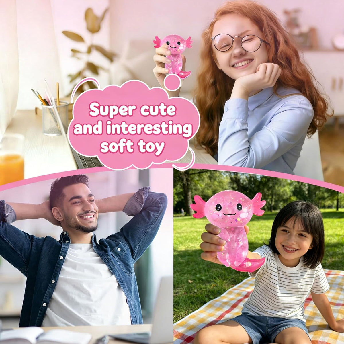 Axolotl Squishy Stress Relief Toy, Stretchy Axolotls Stress Soft Squeeze Sensory Fidget Toys for Kids Adults - ECOLOOM LLCAxolotl Squishy Stress Relief Toy, Stretchy Axolotls Stress Soft Squeeze Sensory Fidget Toys for Kids AdultsECOLOOM LLCECOLOOM LLC