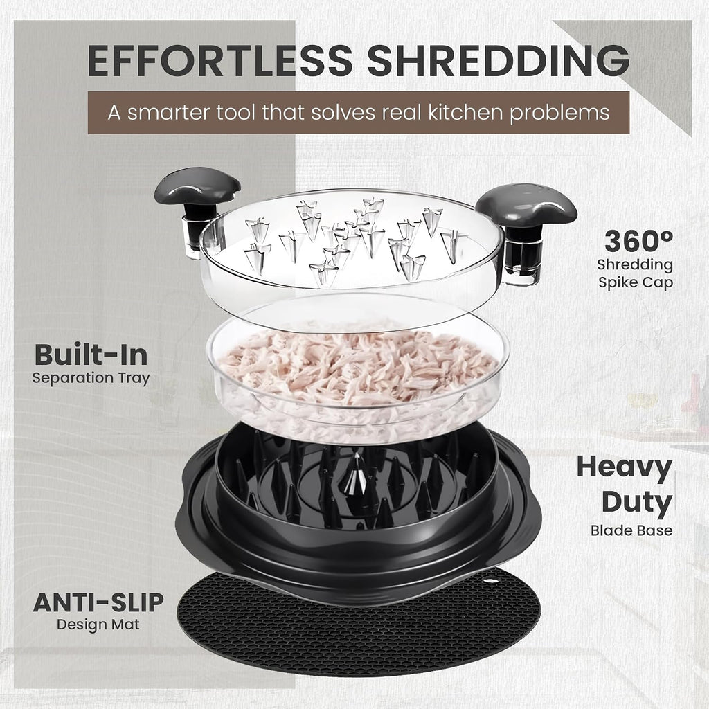 ECOLOOM Chicken Shredder, Heavy Duty Highly Durable Chicken Shredder Tool Twist - ECOLOOM LLCECOLOOM Chicken Shredder, Heavy Duty Highly Durable Chicken Shredder Tool TwistECOLOOM LLCECOLOOM LLC
