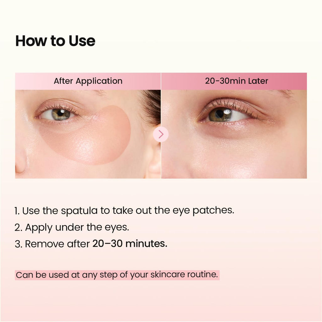 Hydrogel Eye Patches for Under Eye - Collagen Peptide, Anti Wrinkle & Fine Lines (60 Count) - ECOLOOM LLCHydrogel Eye Patches for Under Eye - Collagen Peptide, Anti Wrinkle & Fine Lines (60 Count)ECOLOOM LLCECOLOOM LLC