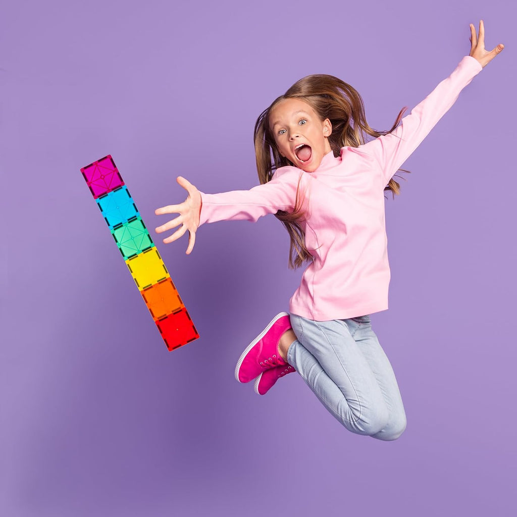 Magnetic Tiles, Deluxe 136 PCS Building Blocks Magnet Toys for Kids - ECOLOOM LLCMagnetic Tiles, Deluxe 136 PCS Building Blocks Magnet Toys for KidsECOLOOM LLCECOLOOM LLC