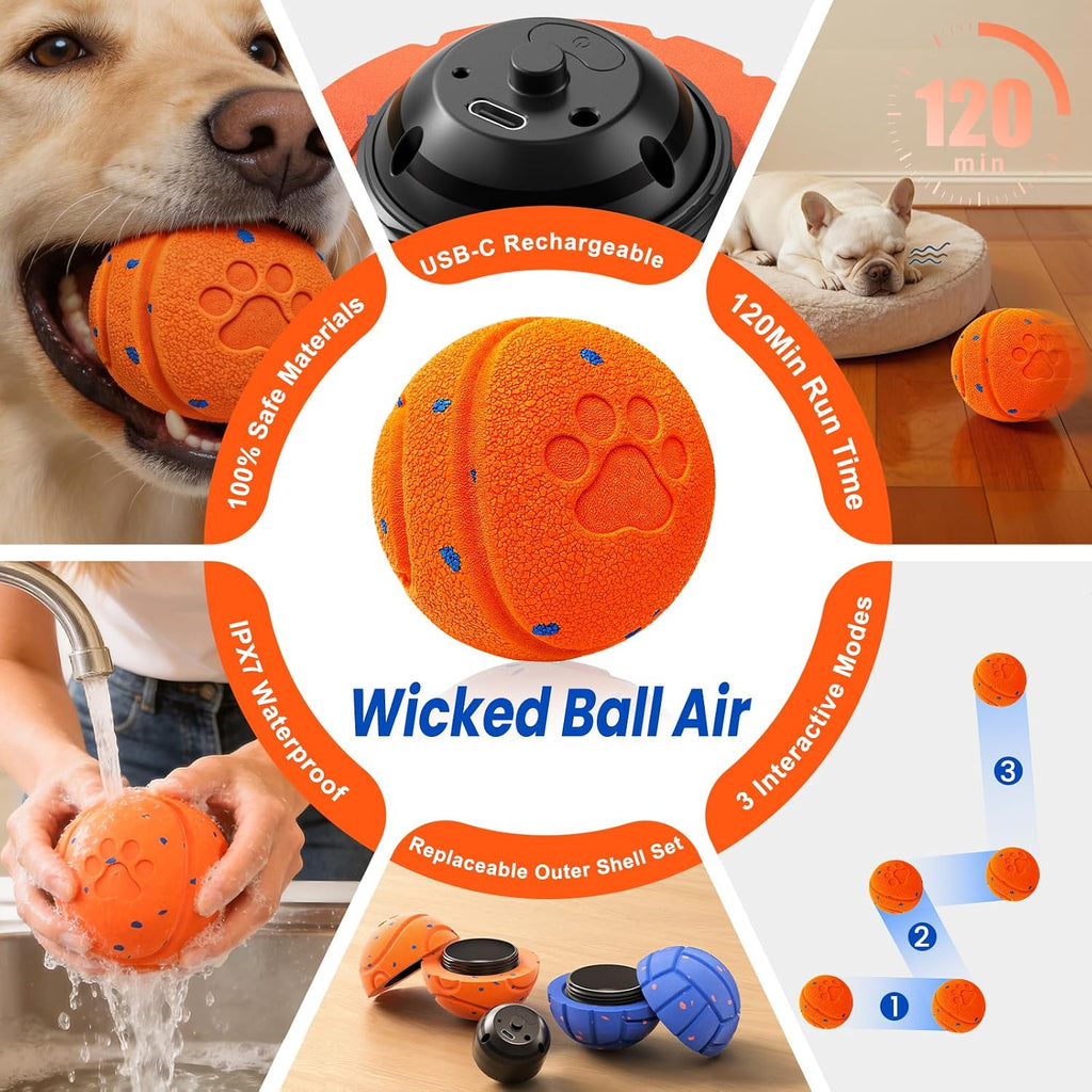 Smart Interactive Dog Toy to Keep Them Busy, Automatic Moving, E-TPU Material, 3 Interactive Modes - ECOLOOM LLCSmart Interactive Dog Toy to Keep Them Busy, Automatic Moving, E-TPU Material, 3 Interactive ModesECOLOOM LLCECOLOOM LLC